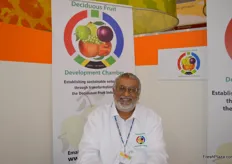 Ismail Motala at the Deciduous Fruit Development Chamber which represents black South African producers.